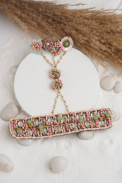 Semiprecious Mixed Stone Embellished Haathphool 