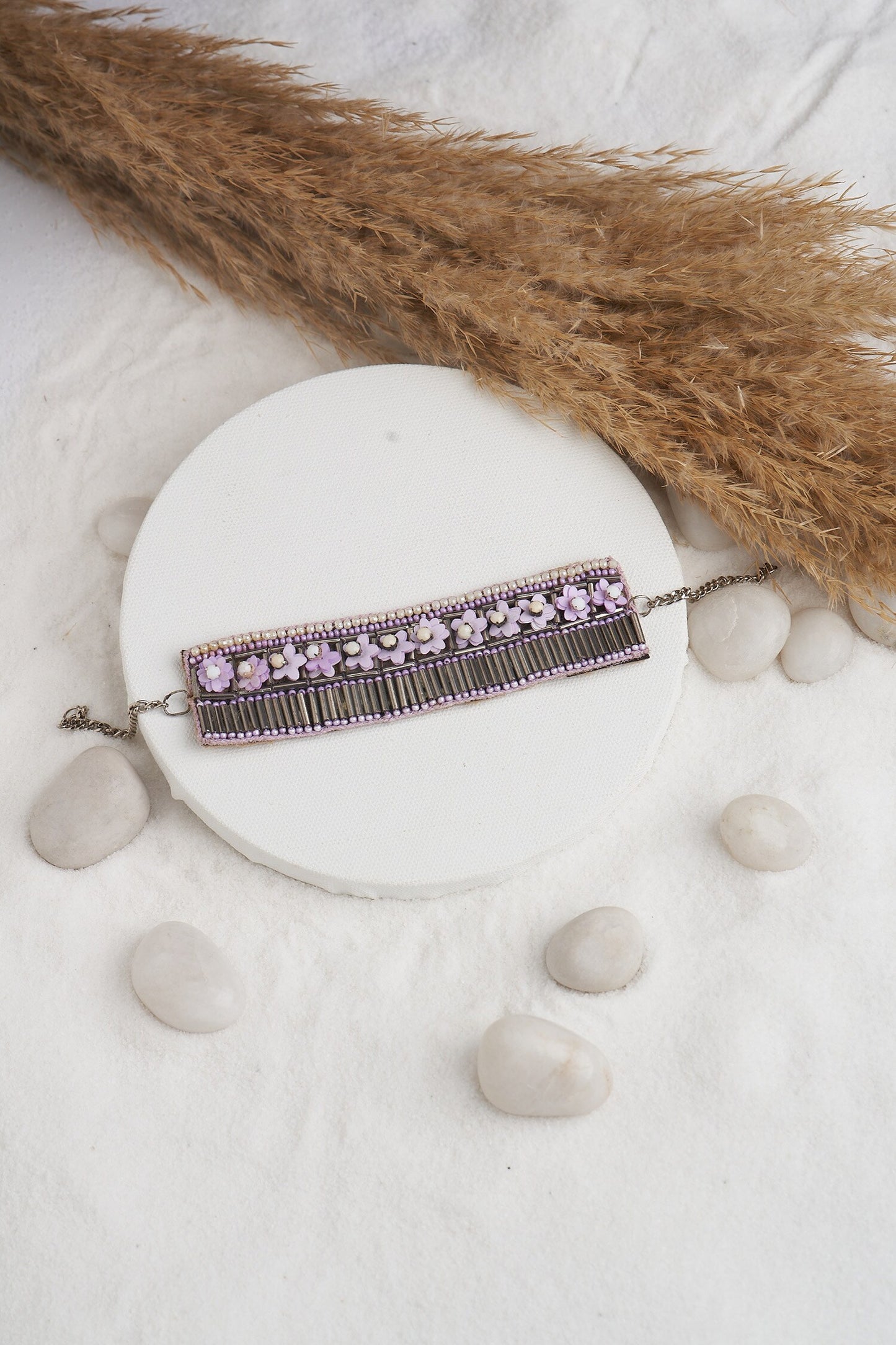 Bead & Sequin Embellished Bracelet 