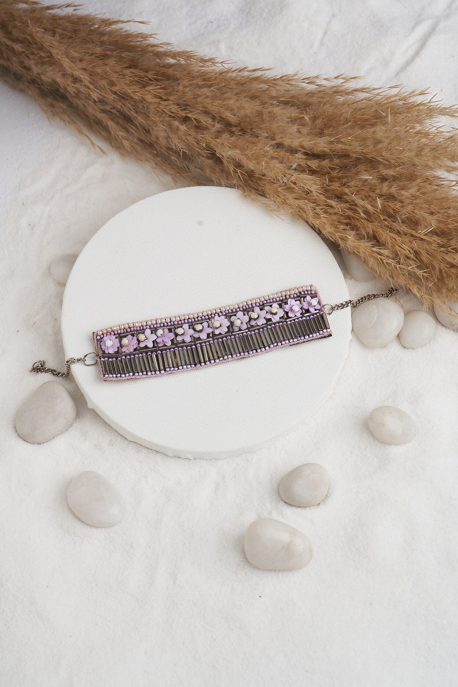 Bead & Sequin Embellished Bracelet 