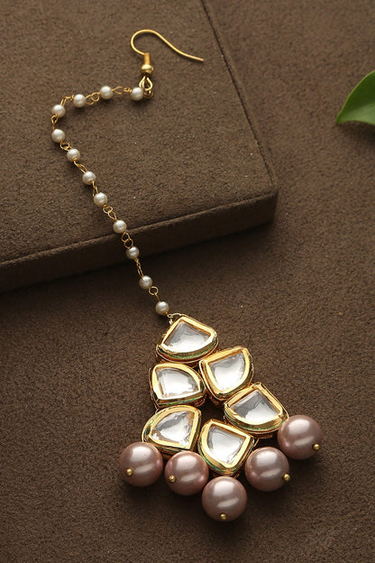 Floral Kundan Maangtikka 