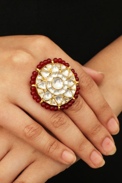 Floral Stone Ring 