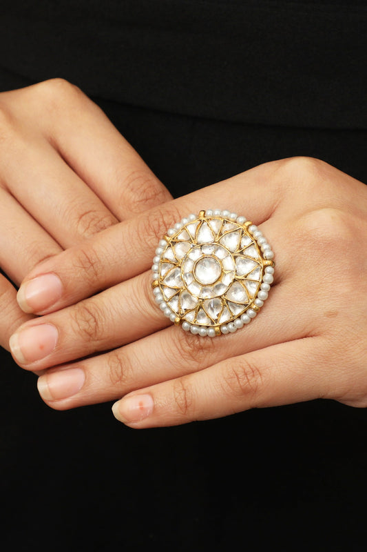 Floral Stone Ring 