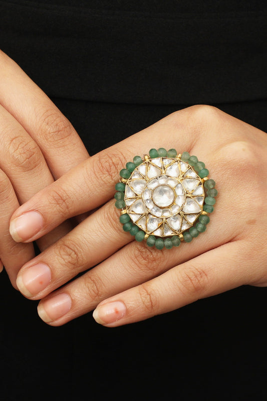 Floral Stone Ring 