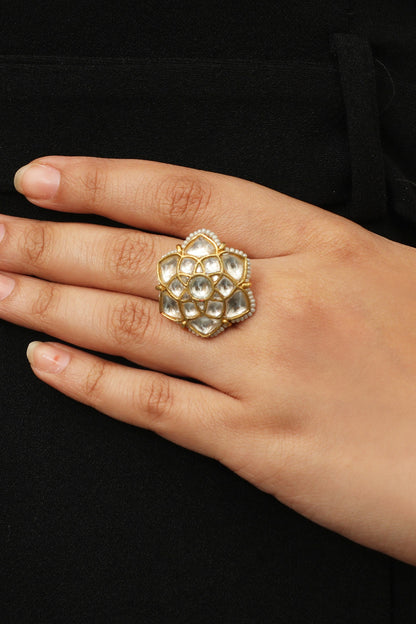 Floral Stone Ring 