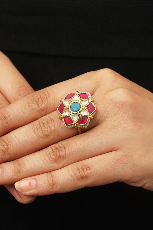 Floral Stone Ring 
