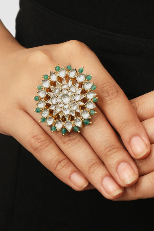 Floral Stone Ring 