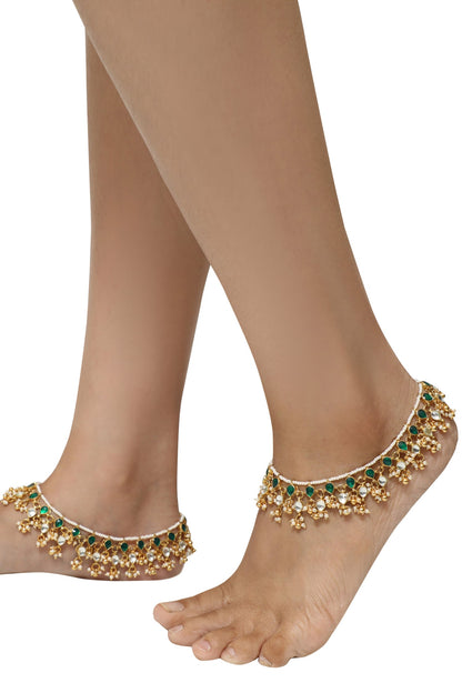 Tiered Stone Anklets 