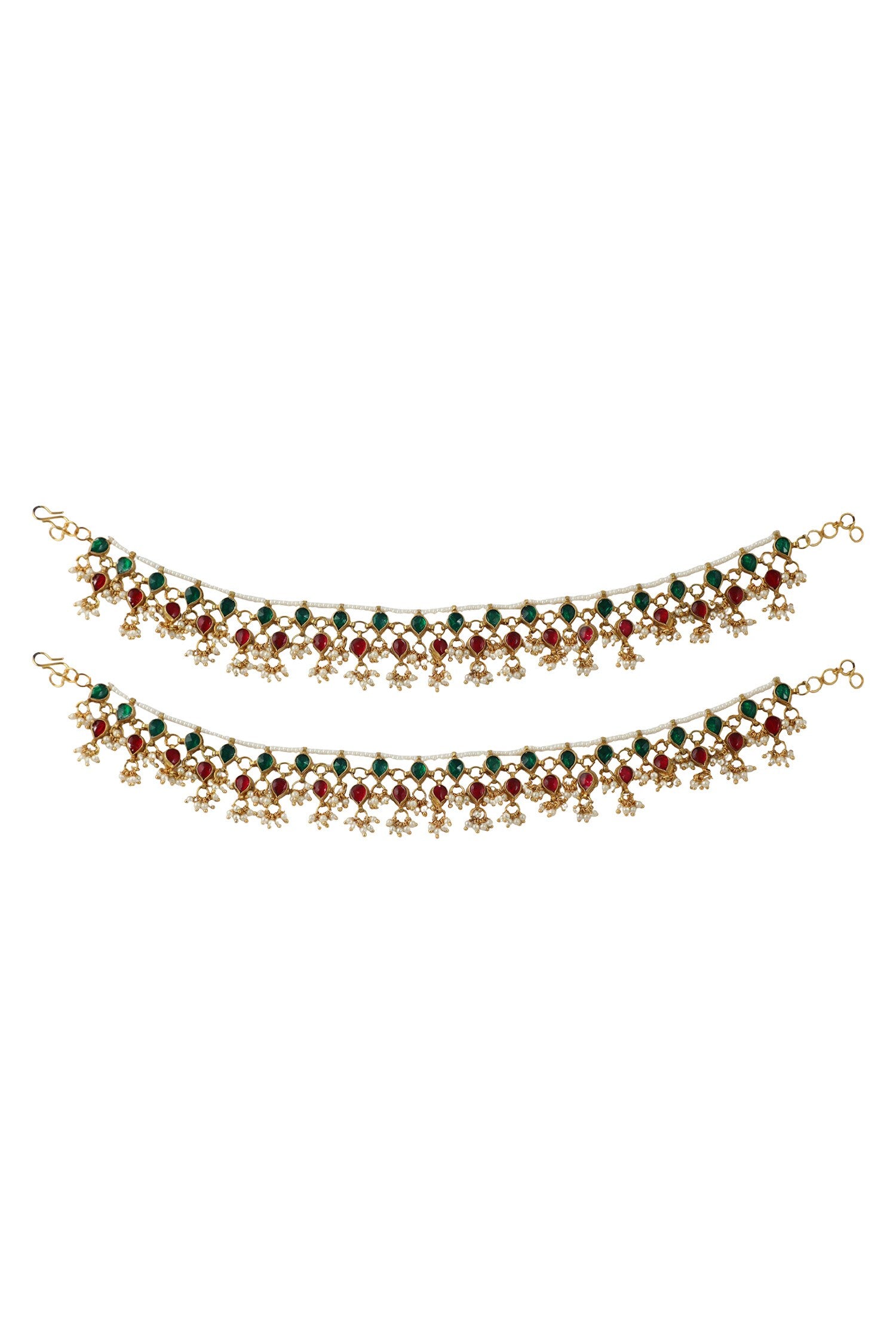 Tiered Stone Anklets 