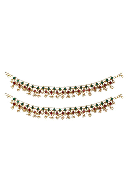 Tiered Stone Anklets 