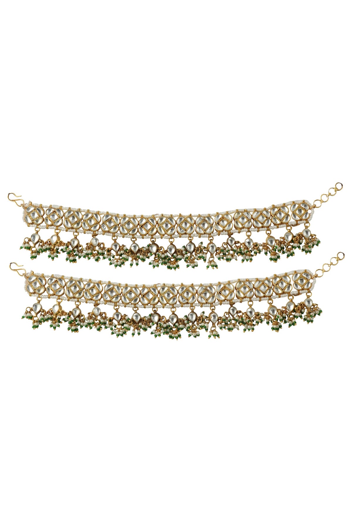 Floral Stone Anklets 