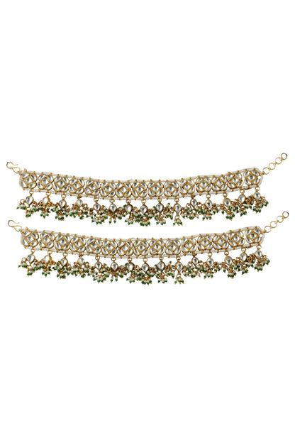 Floral Stone Anklets 