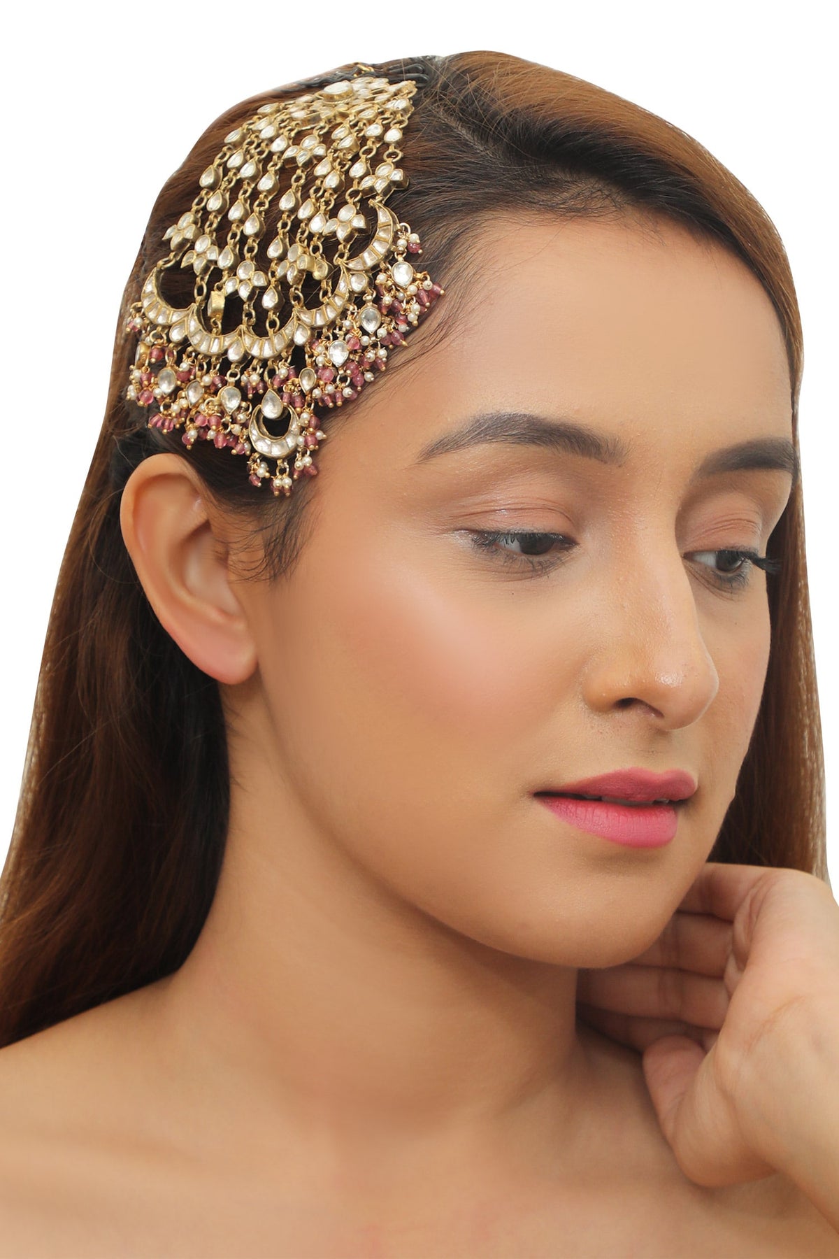 Chandbali Drop Chain Passa 