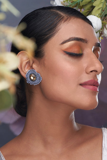Sequin Embellished Stud Earrings 