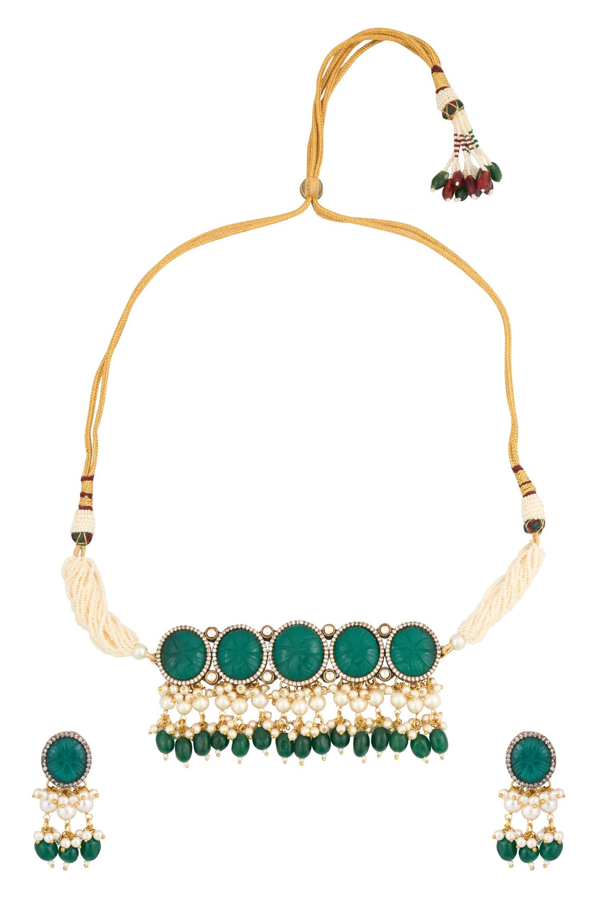 Stone Studded Choker Set 