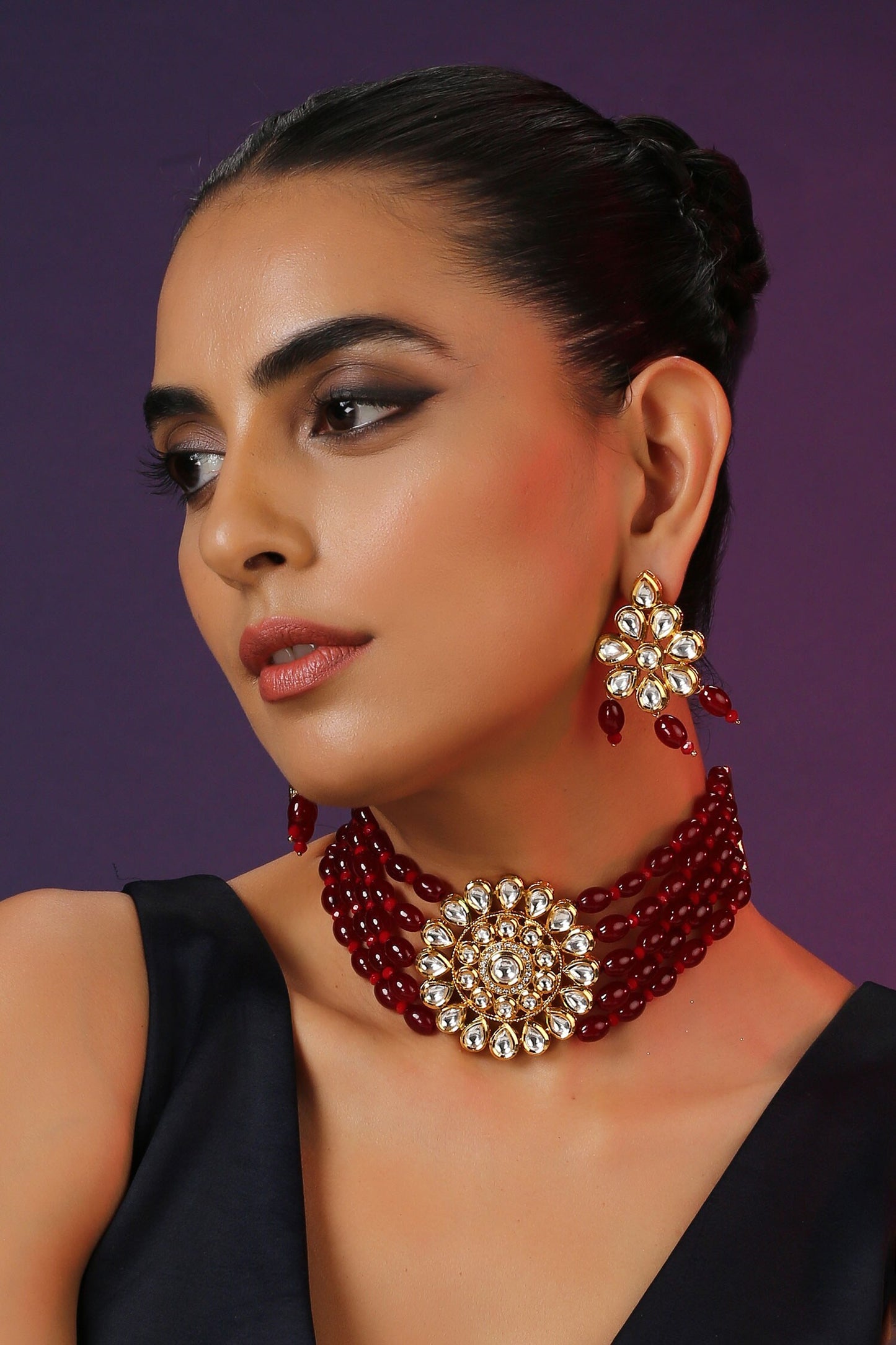 Kundan Embellished Choker Set 