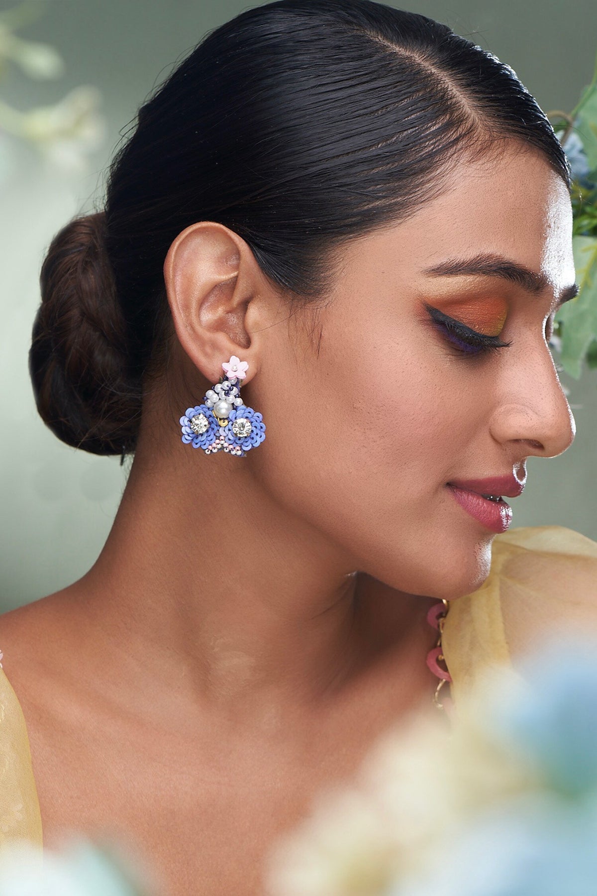 Sequin Embellished Earrings 