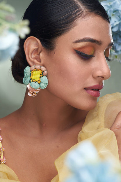 Shell Embellished Earrings 