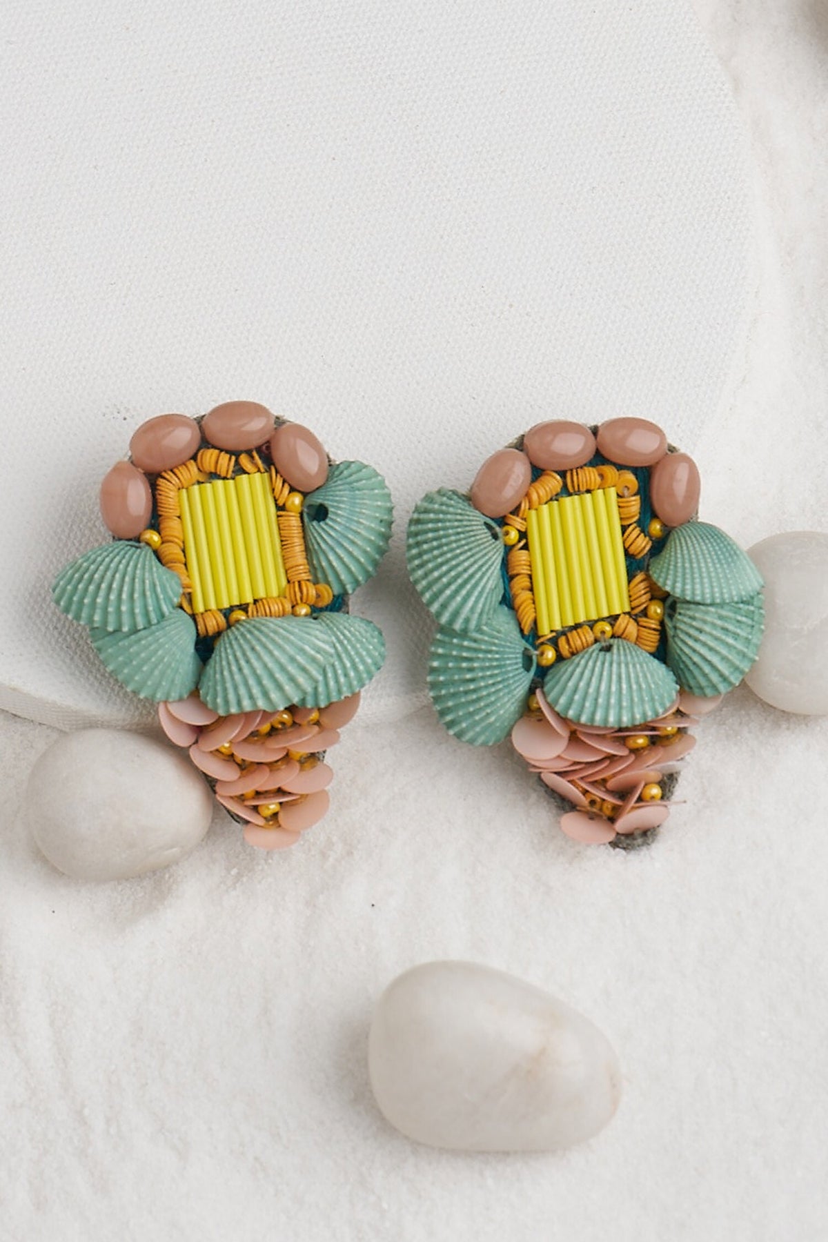 Shell Embellished Earrings 