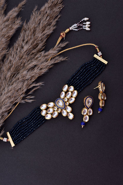 Kundan Studded Layered Necklace Set 