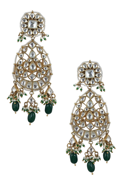 Floral Bead Drop Chandbalis 