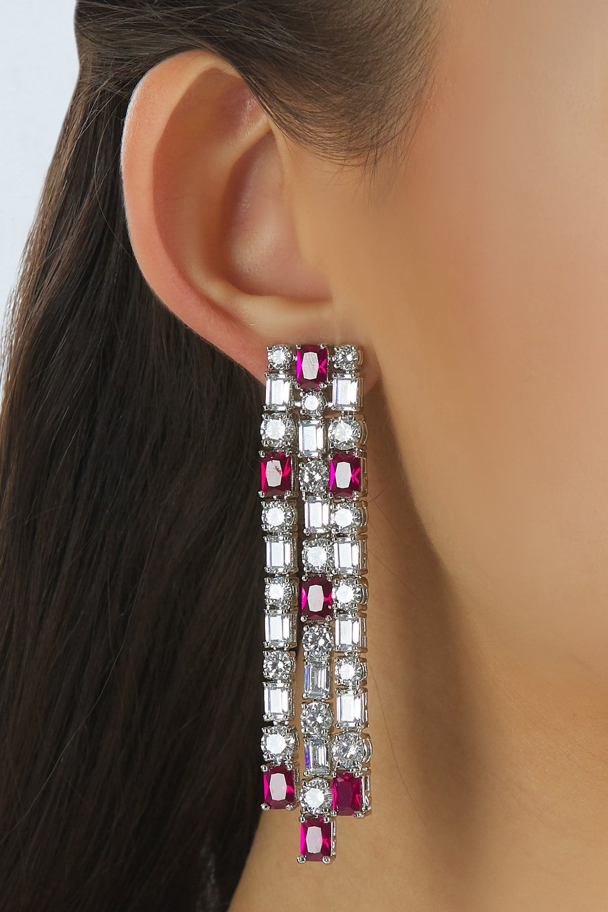 Crystal Long Earrings 
