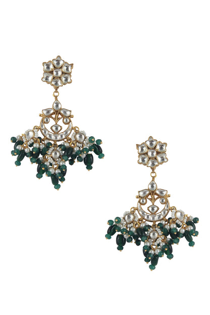 Floral Bead Drop Chandbalis 