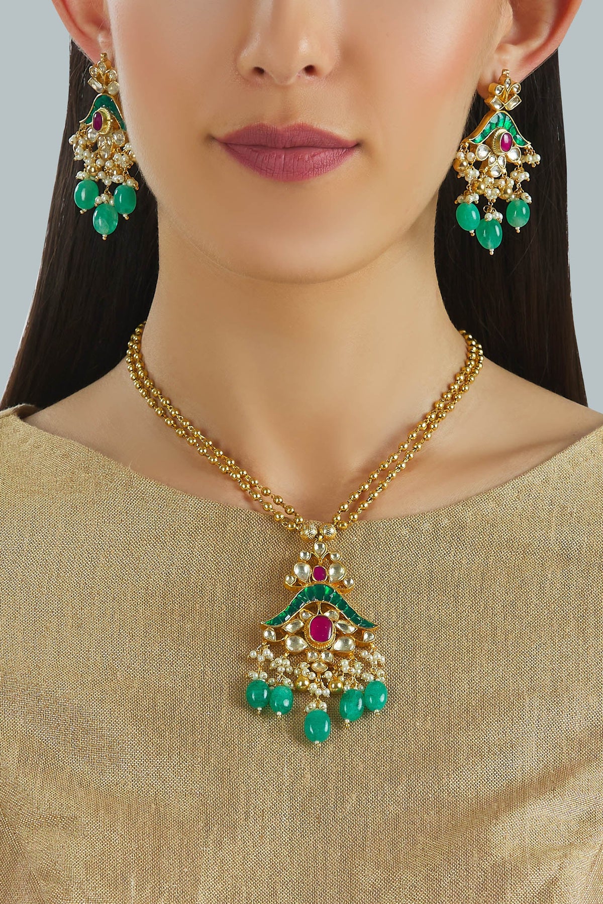 Kundan Necklace Set 