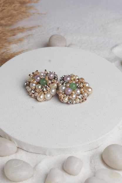 Pearl Embellished Stud Earrings 
