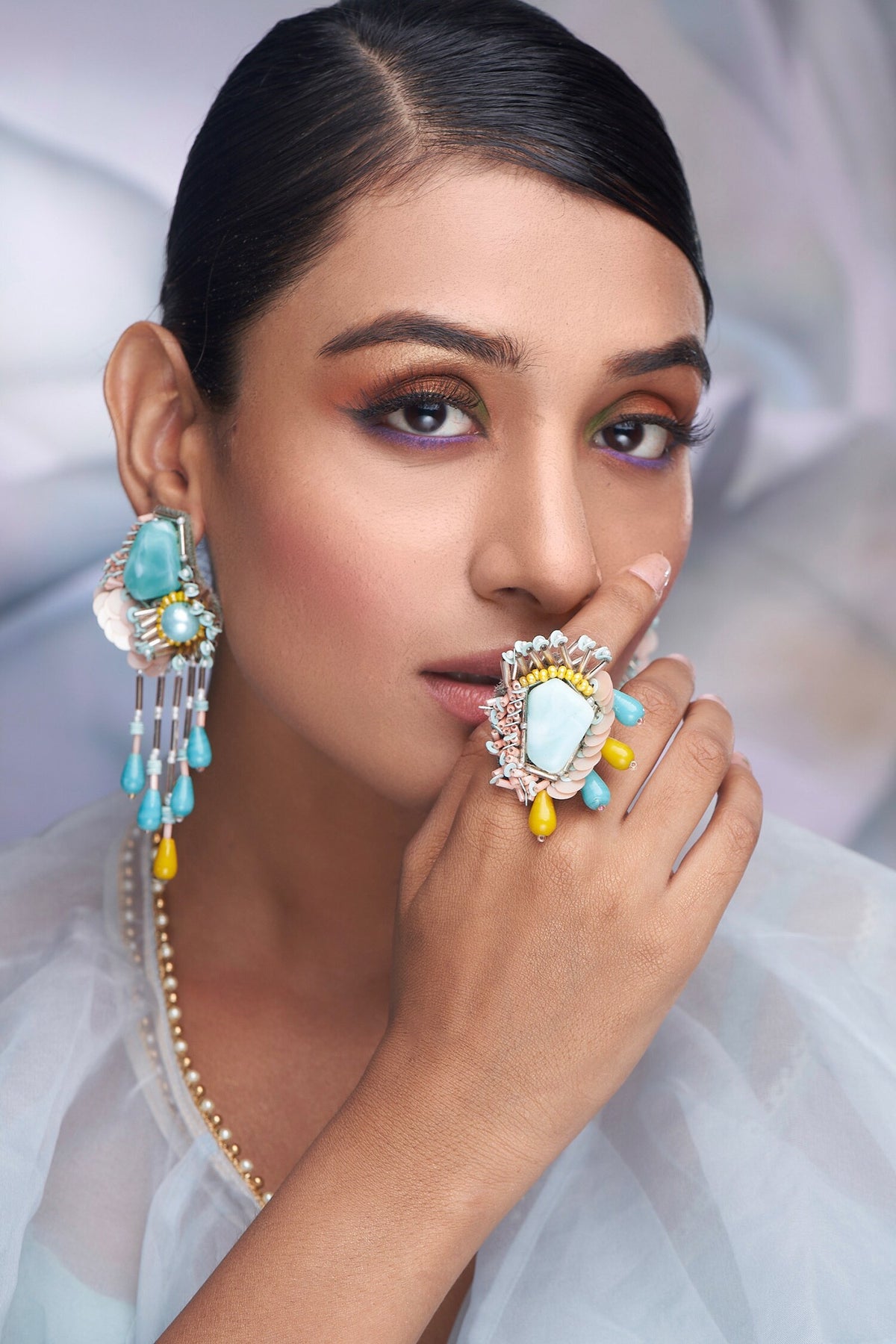 Tassel Drop Embellished Earrings 