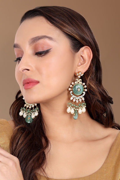 Peacock Carved Earrings 