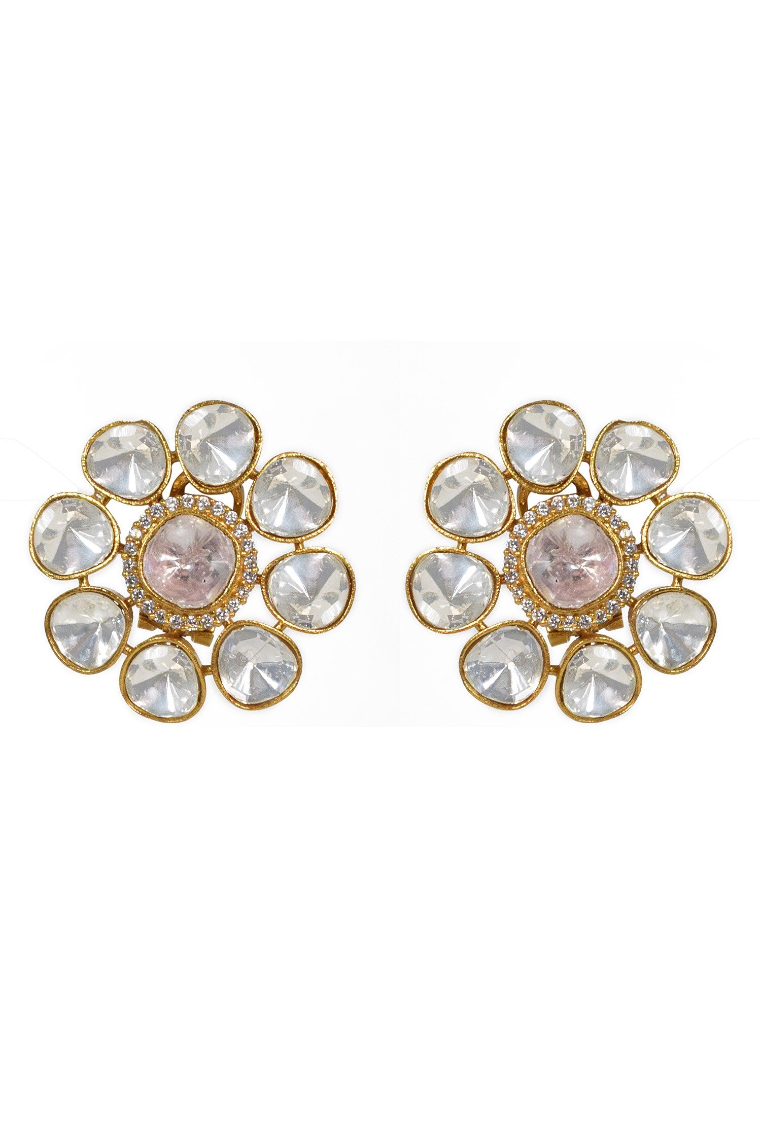 Floral Studded Earrings 