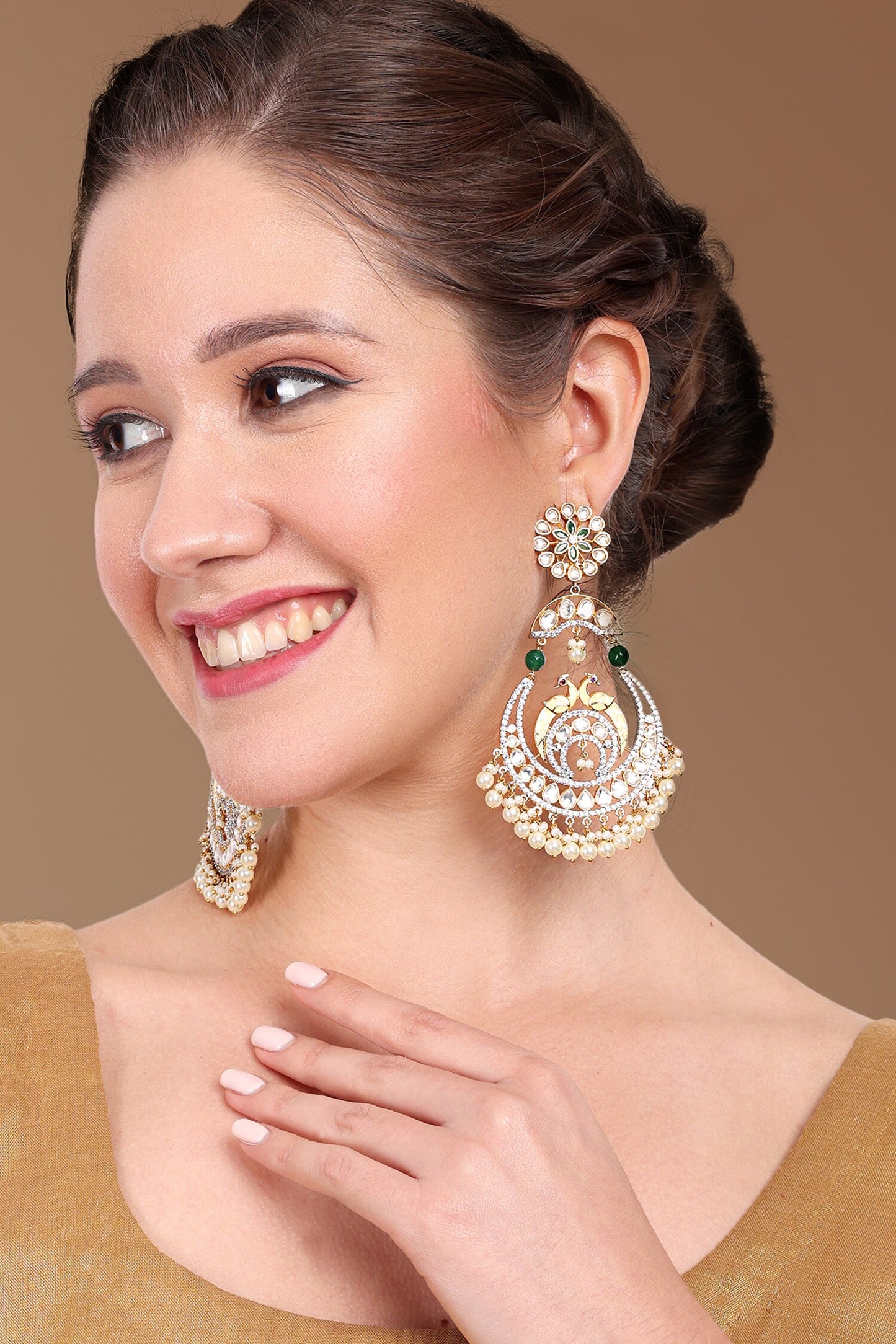 Meena Chandbali Earrings 