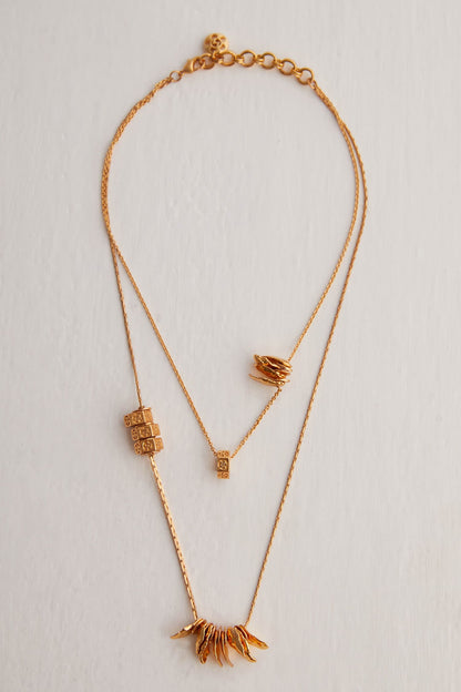 Poppi Bolt Layered Necklace 