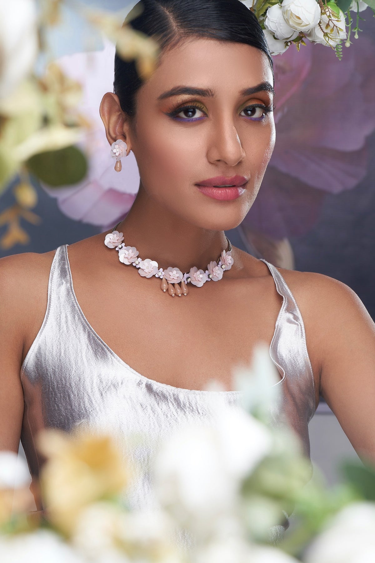 Floral Design Choker Set 
