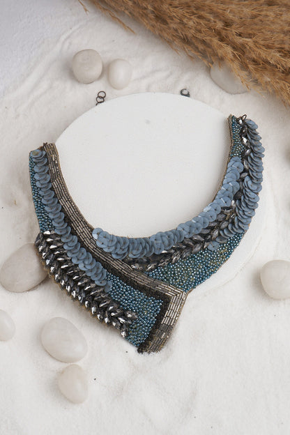 Sequin Embellished Choker 