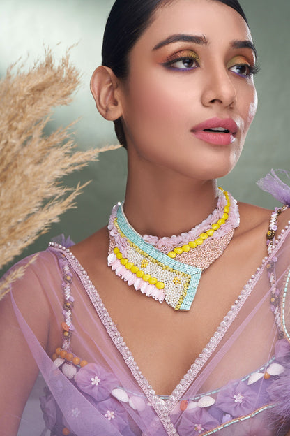 Bead Embellished Choker 