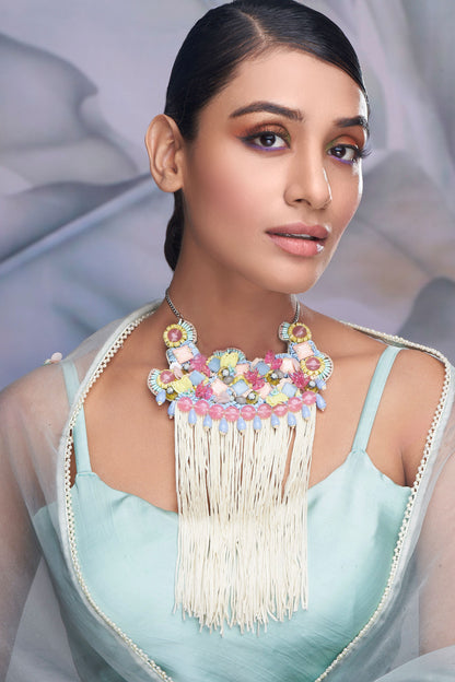 Stone Embellished Choker Necklace 