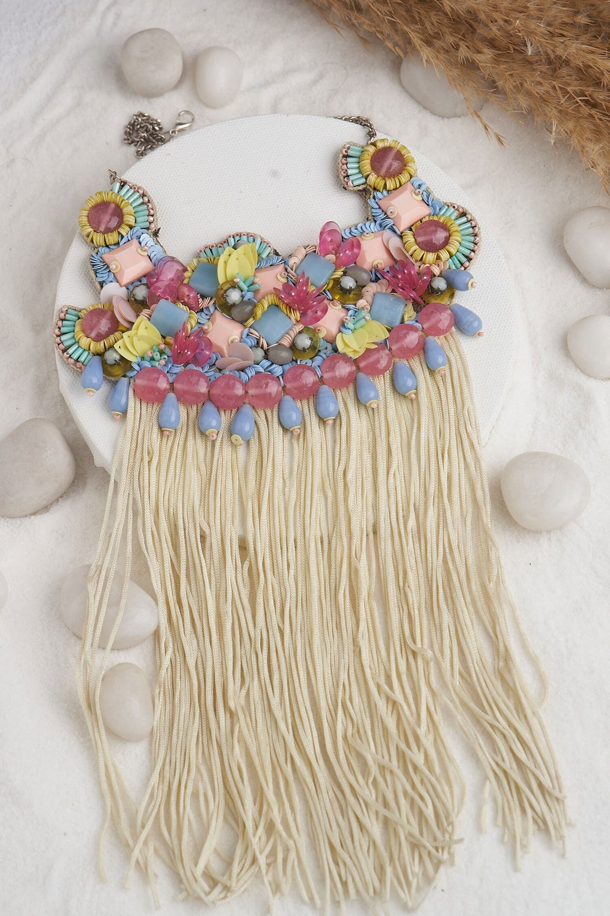 Stone Embellished Choker Necklace 