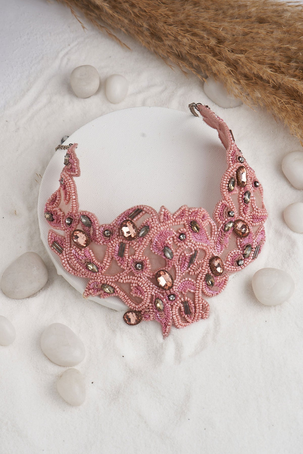 Bead Embellished Necklace 