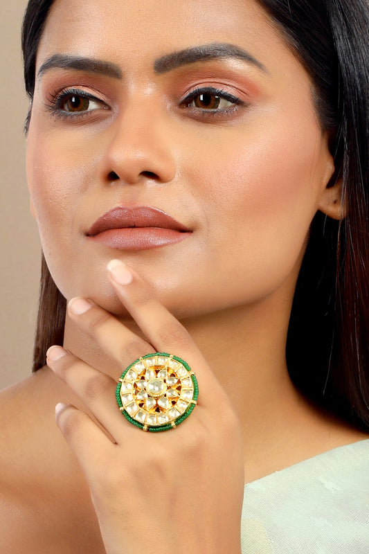 Pachi Kundan Ring 
