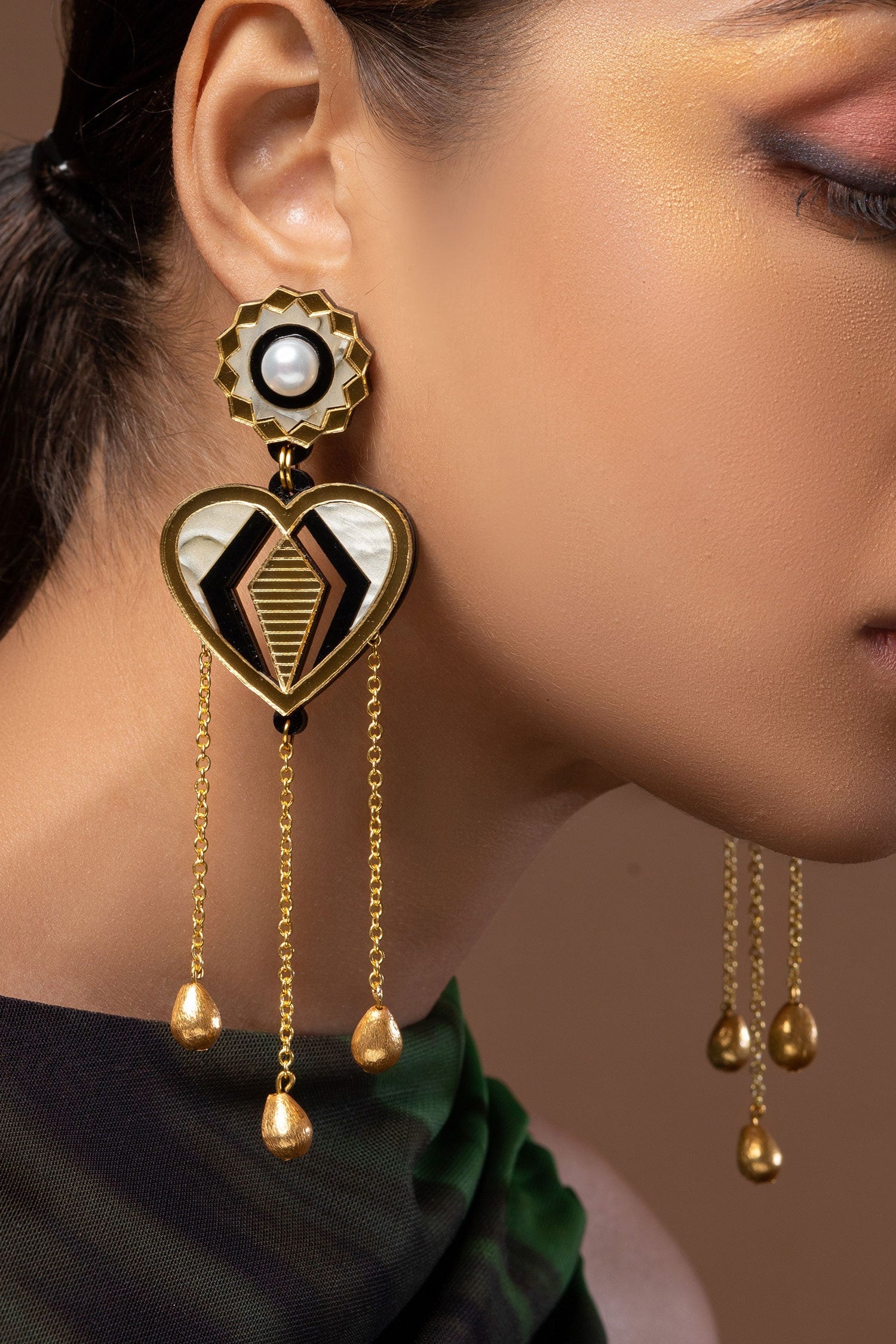 Big Wig Shoulder Duster Drop Earrings 