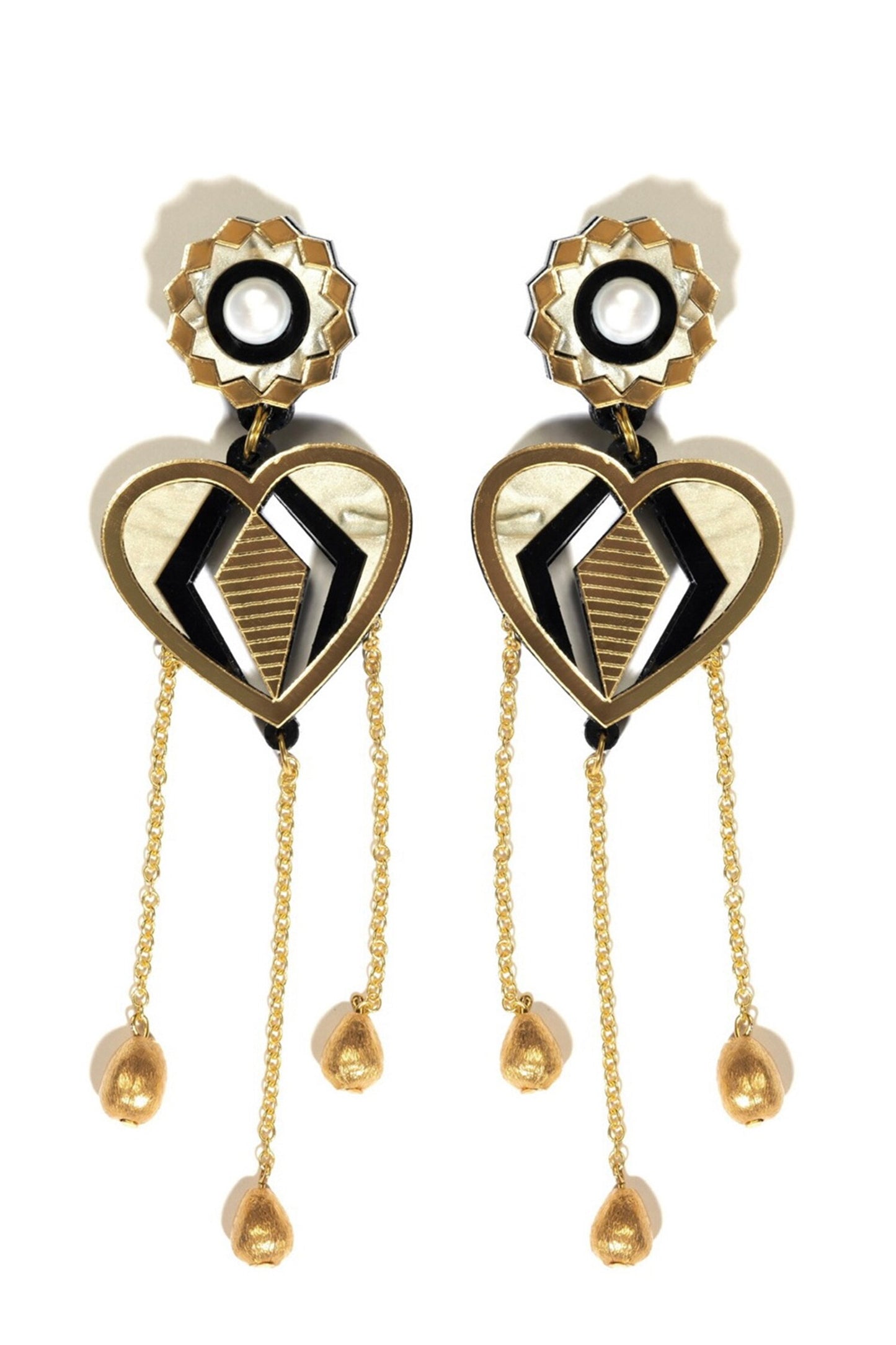 Big Wig Shoulder Duster Drop Earrings 