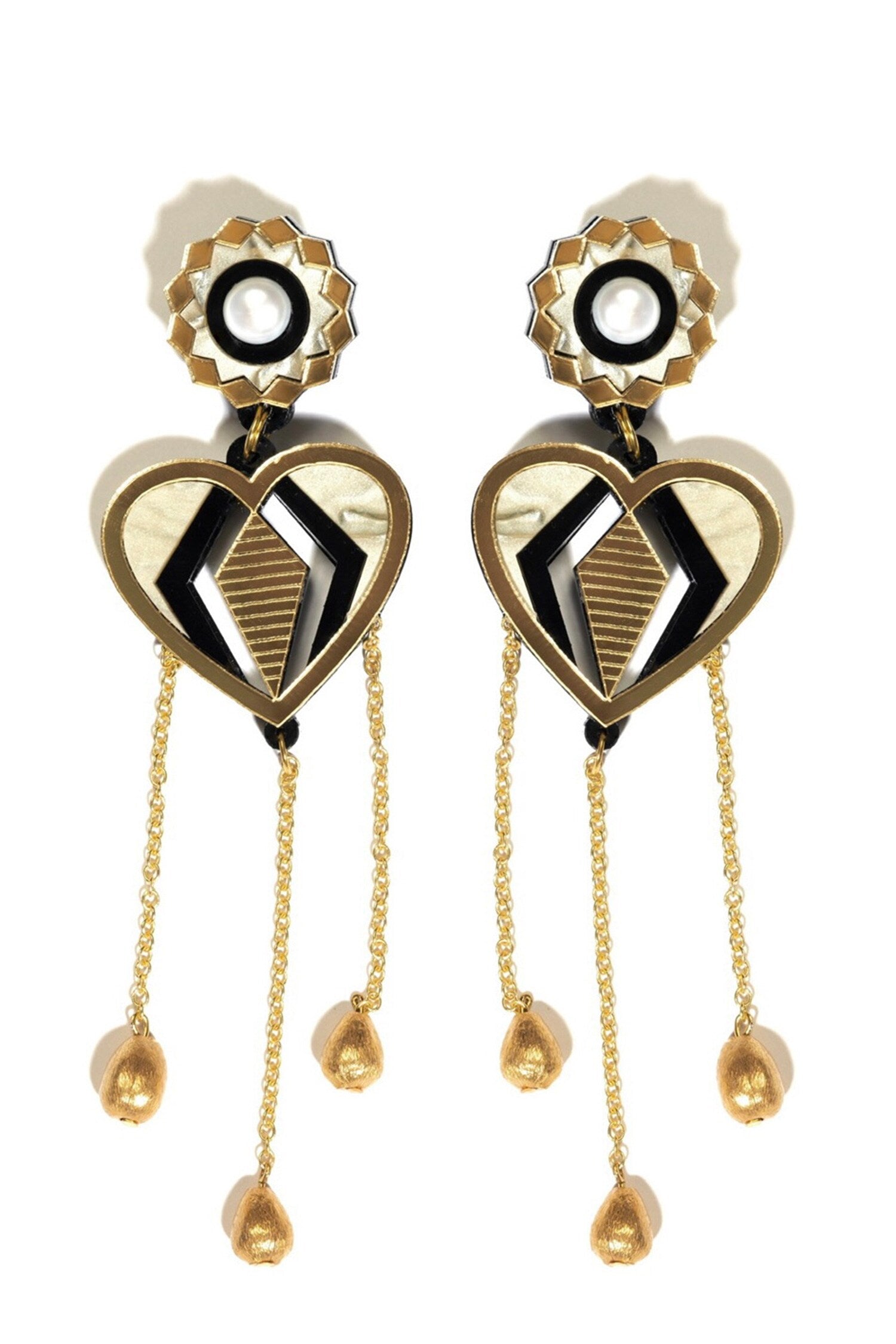 Big Wig Shoulder Duster Drop Earrings 