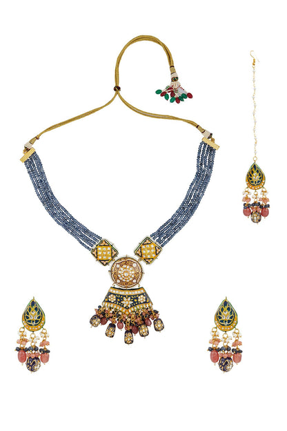 Meenakari Work Necklace Set 