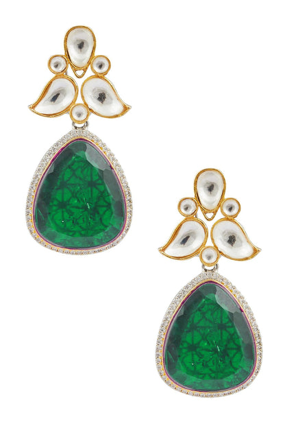 Stone Embellished Dangler Earrings 