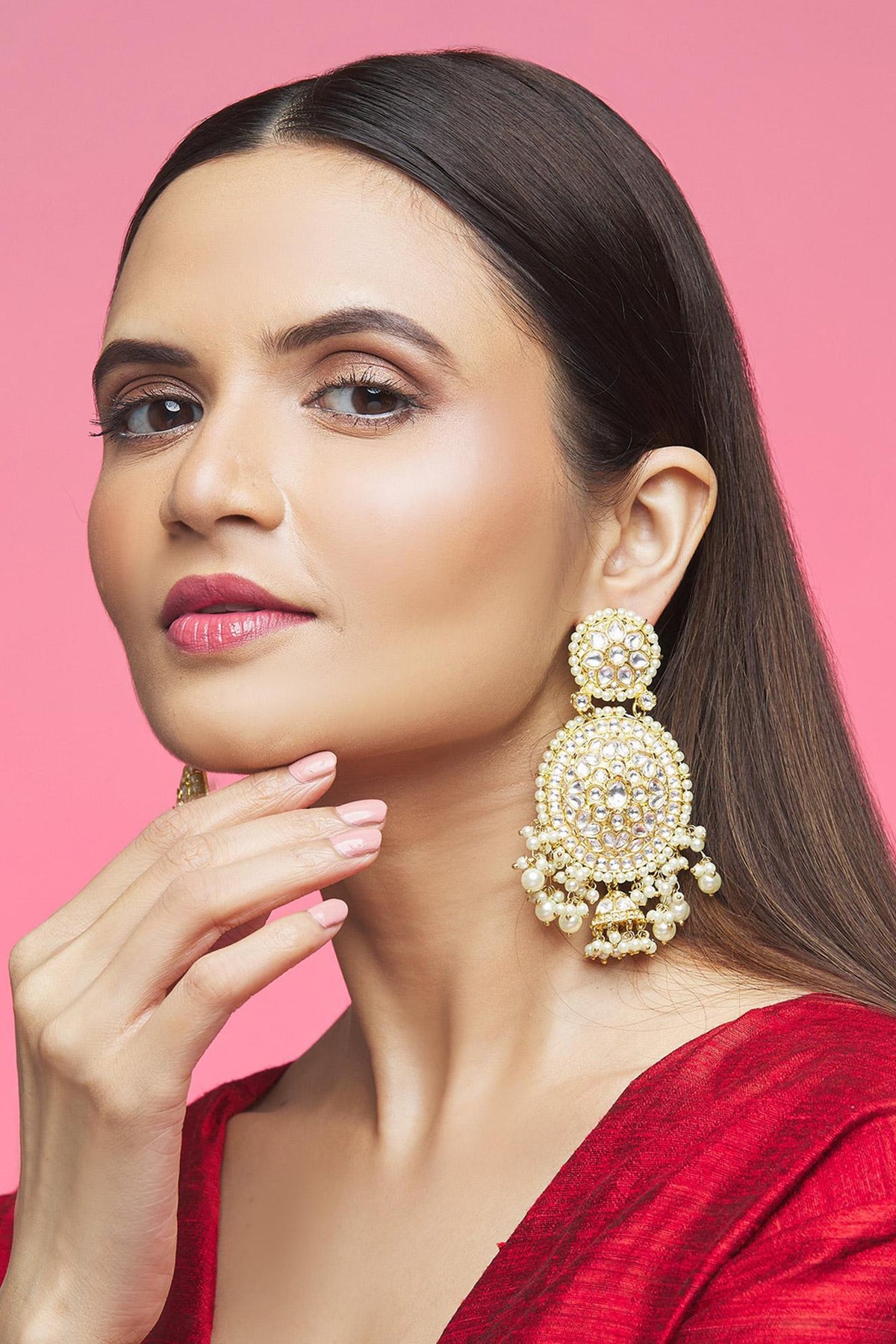 Kundan Embellished Dangler Earrings 