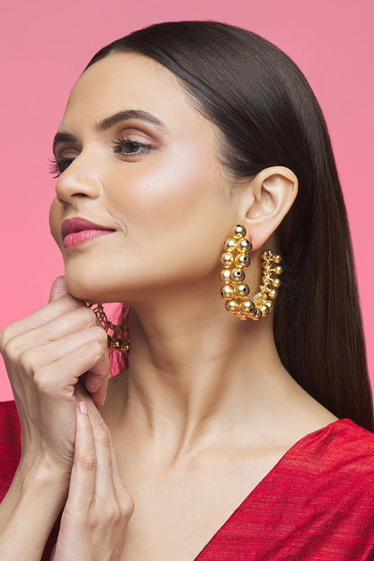 Beaded Hoops 