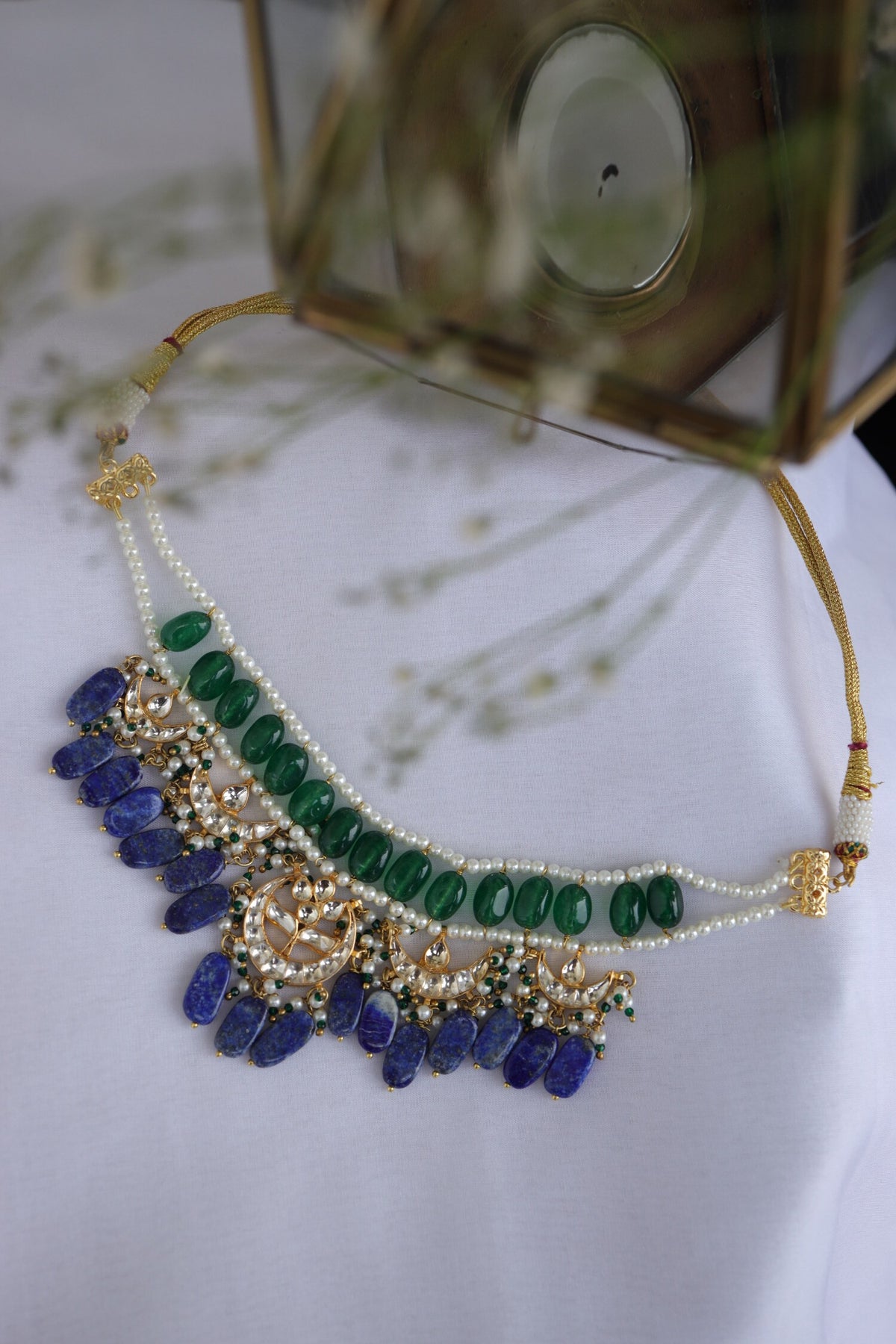 Bead Drop Choker Necklace 