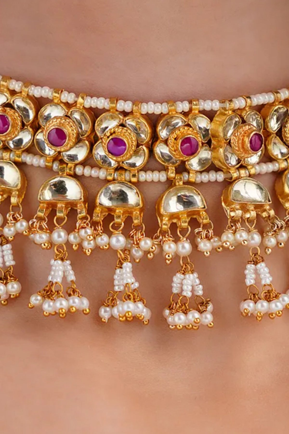 Gold Polished Choker Set 