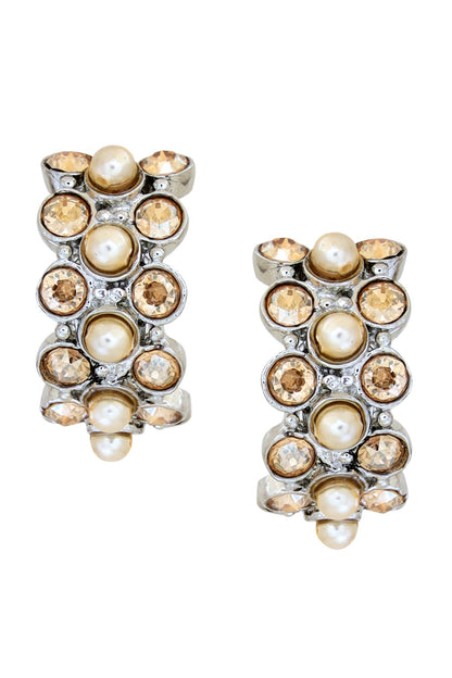 Sweet Magnolia Swarovski Embellished Earrings 